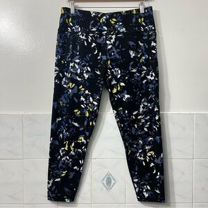 Sweaty Betty London Floral 7/8 Power Leggings XL Athleisure Run Pilates Casual